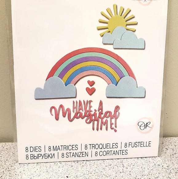 Sizzix Thinlits 8 cutting dies Rainbow Magic - Picture 3 of 4
